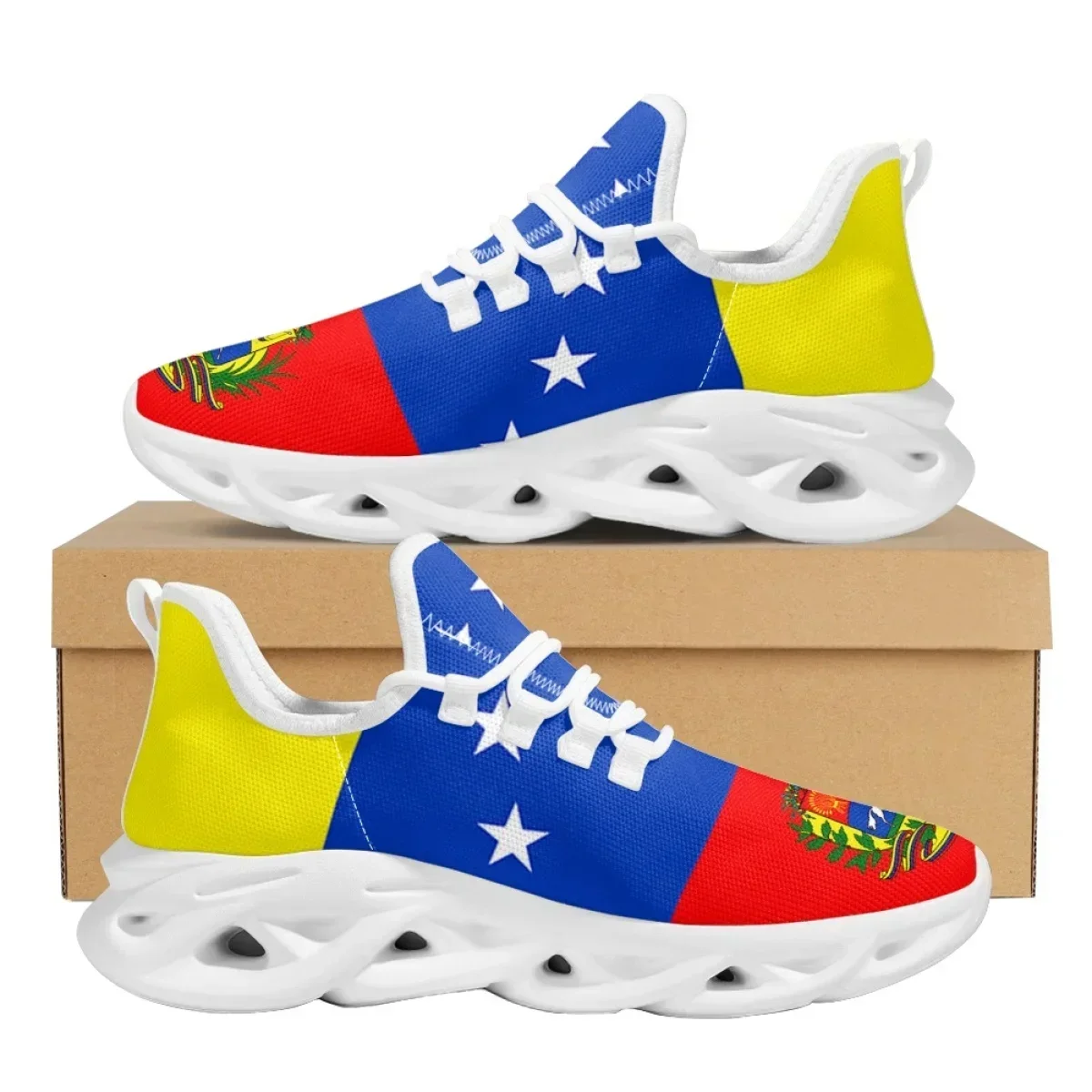 Table Tennis Daily - Venezuela Flag Sneakers for Womens Mens