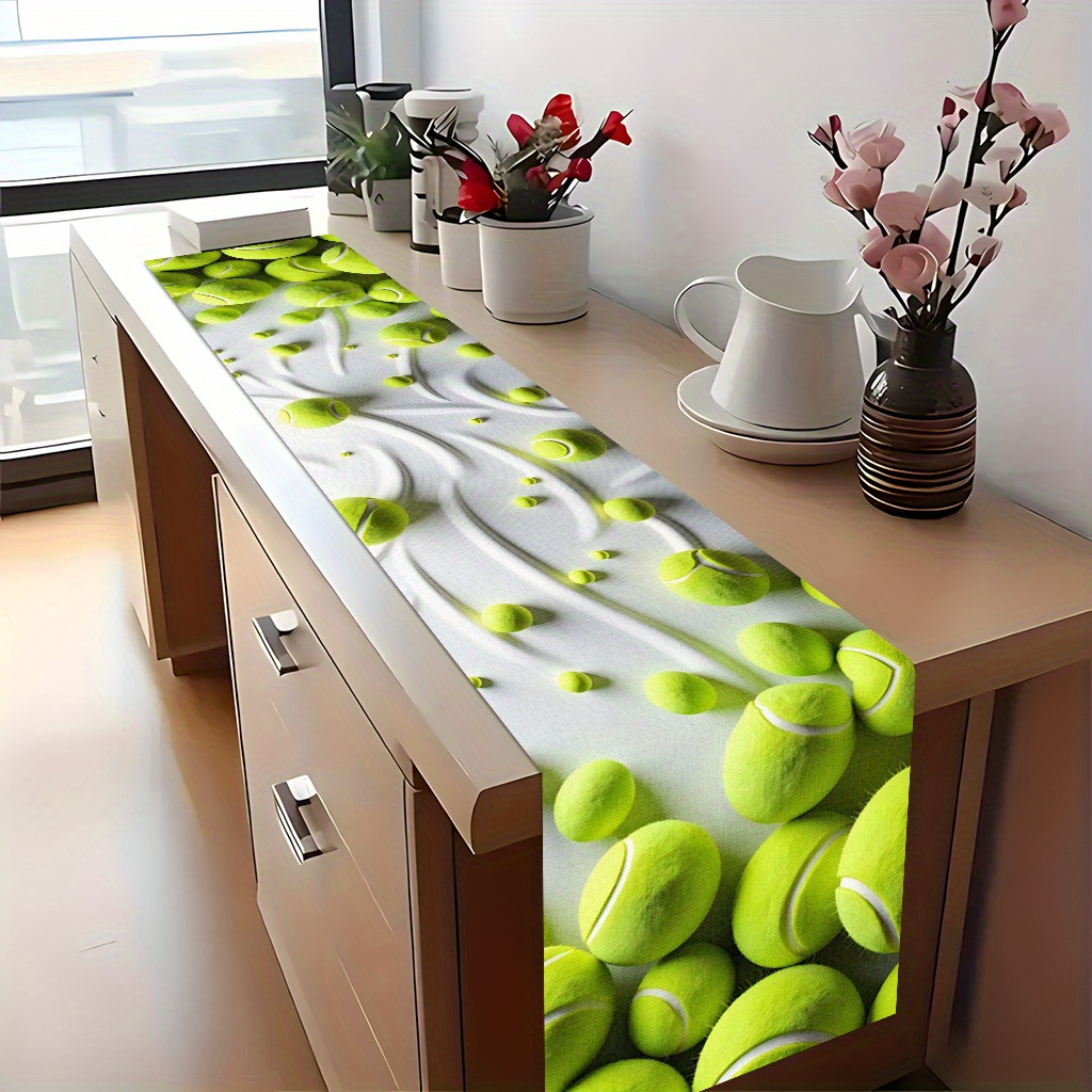 Table Tennis News Today - 1pc Tennis Ball Table Runner Festive