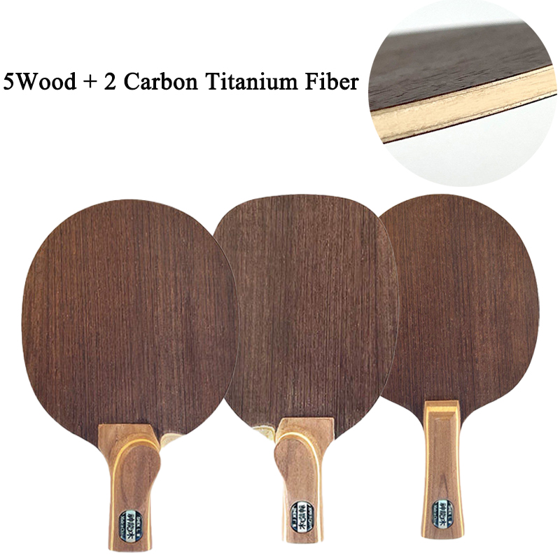 Table Tennis Paddle Set - Chinese/Japanese Penhold Table Tennis Blade 5