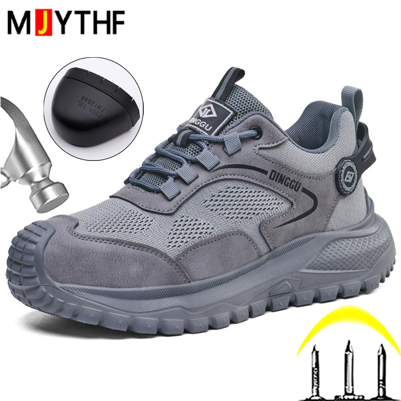 Anti Loop Rubber - Lightweigh Work Safety Shoes Men Anti-Smash