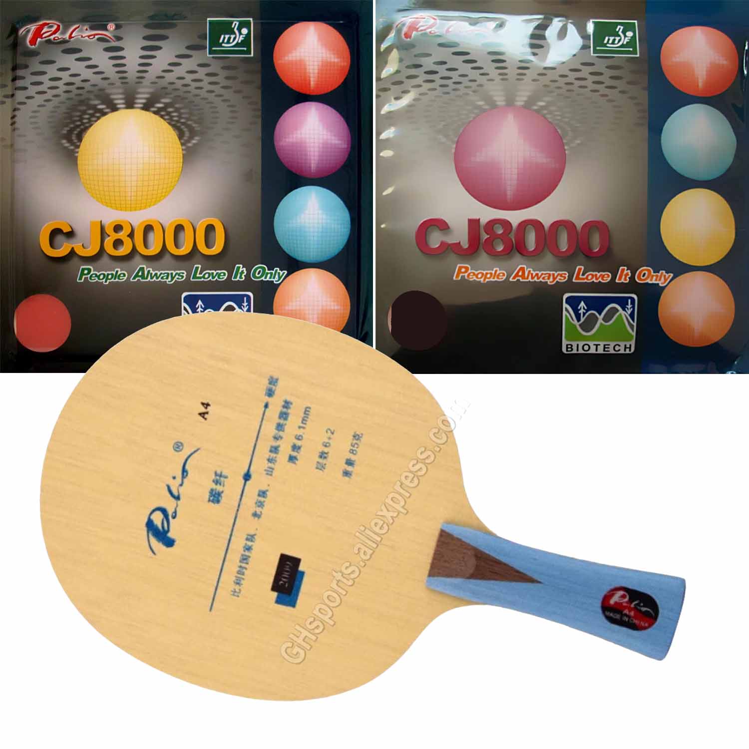 Table Tennis Grip Types - Pro Combo Racket Palio A4 A