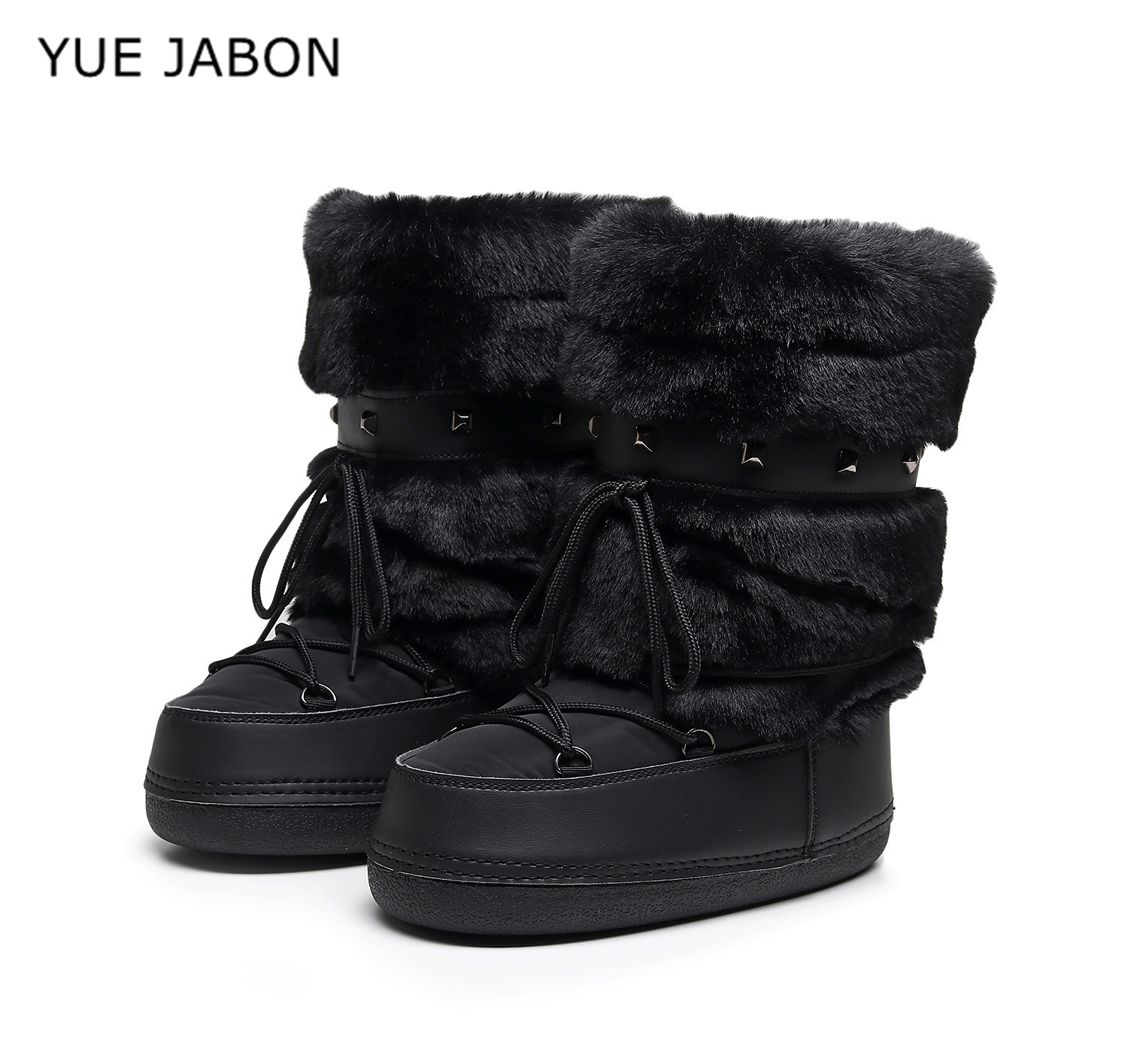 Anti Loop Rubber - Winter Fur Cross Tied Rivet Snow