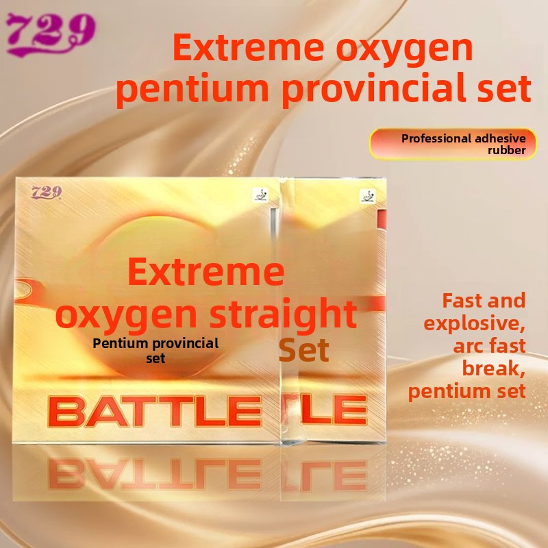 Table Tennis Rubber Anti Spin - 729 Jiyang Pentium Province Set Blue