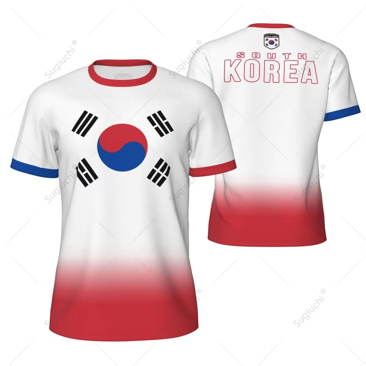 Table Tennis Daily - Sports Mesh T-shirt South Korea Flag