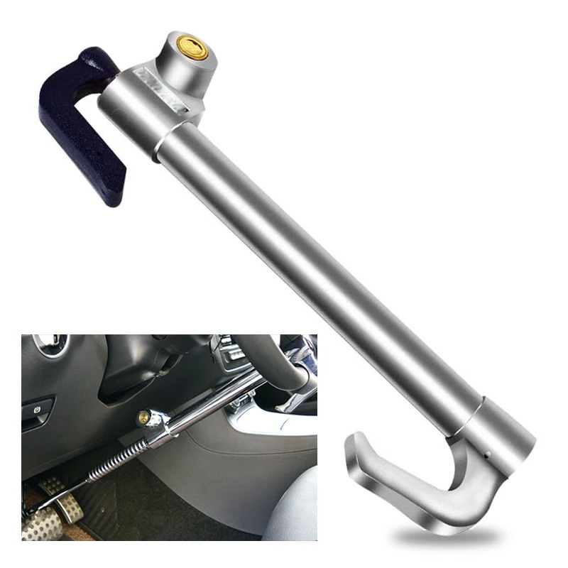 Table Tennis Double - Retractable Three-section Car Steering Wheel Lock