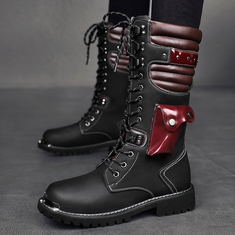 Men's high top motorcycle boot - đánh giá và giá Anti Loop Rubber