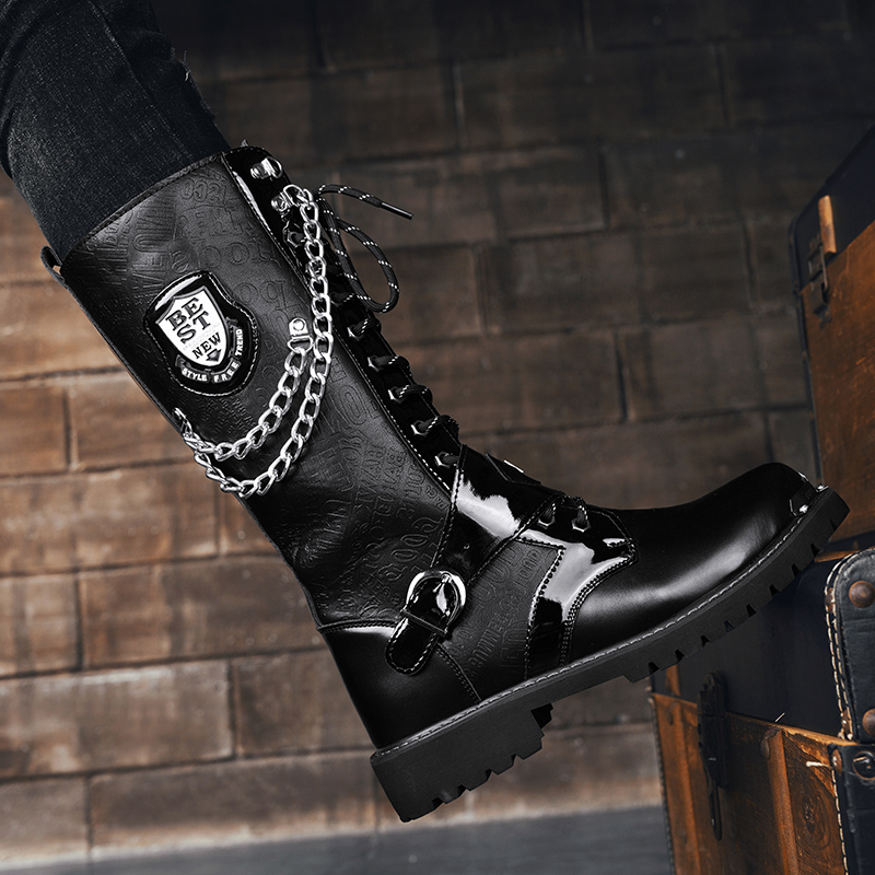 Men's high top motorcycle boot - đánh giá và giá Anti Loop Rubber