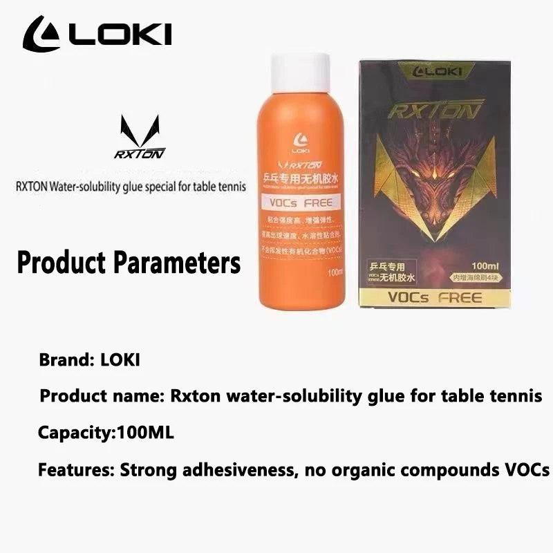 LOKI Waterbased Glue 100ml Wat - đánh giá và giá Table Tennis Paddle Set