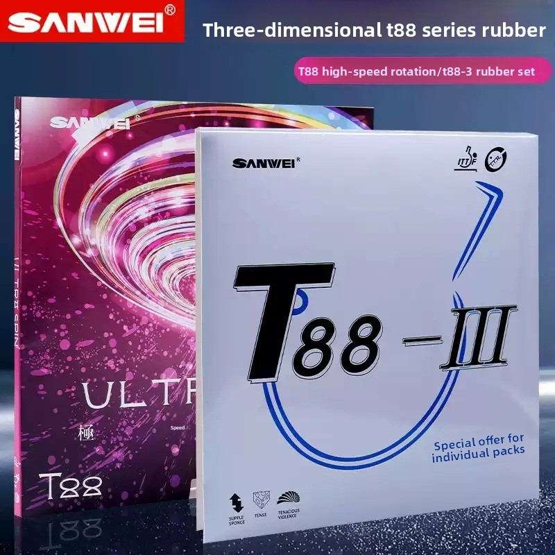 Sanwei  T88 ULTRA-Spin T88-3 T - đánh giá và giá Table Tennis Rubber Anti Spin