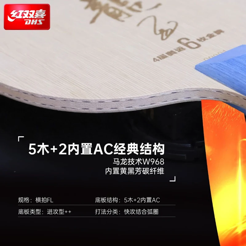 2025 DHS Malong Six Gold King  - đánh giá và giá Table Tennis Grip Types