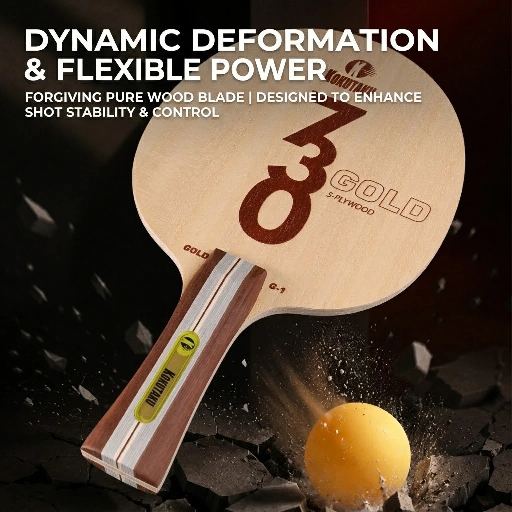 Kokutaku Table Tennis Blade FL - đánh giá và giá Table Tennis Paddle Set