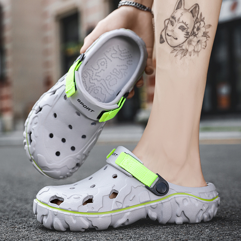 Hole Clogs Men Trend Casual Cl - đánh giá và giá Anti Loop Rubber