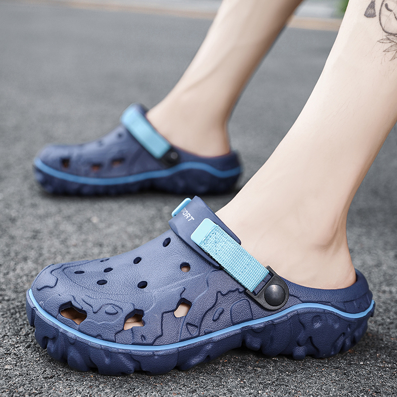 Hole Clogs Men Trend Casual Cl - đánh giá và giá Anti Loop Rubber