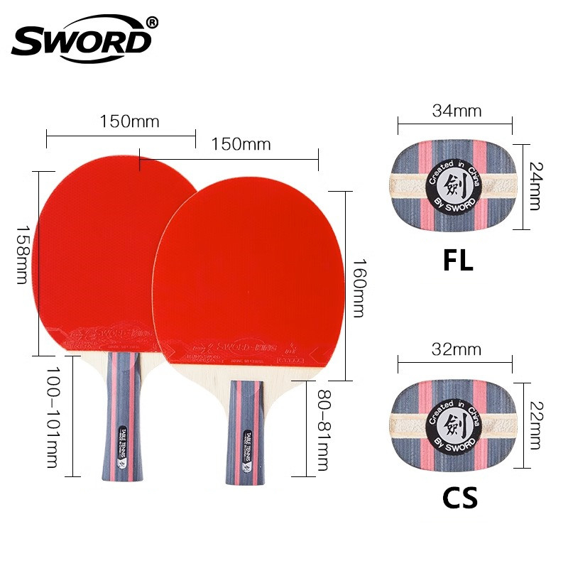 SWORD S1 Table Tennis Racket 5 - đánh giá và giá Table Tennis Grip Types