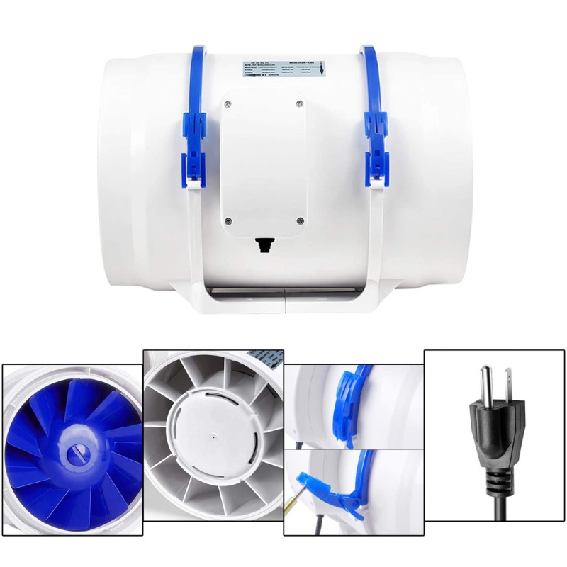 Ducted Blower 6 Inch Inline Du - đánh giá và giá Rubber Booster Speed