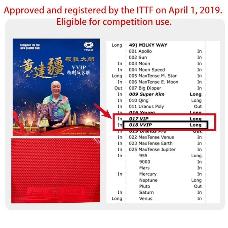YINHE Huang Jianjiang  VVIP Ta - đánh giá và giá Table Tennis Paddle Set