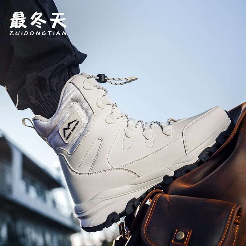 Winter Mens High Top Boots Cou - đánh giá và giá Anti Loop Rubber