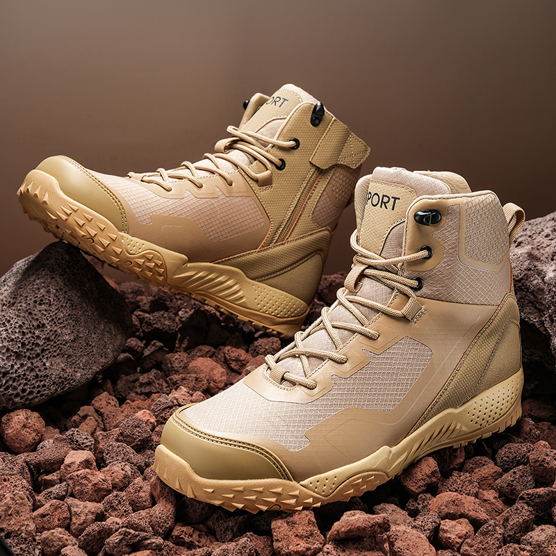 Men New Tactical Boots Outdoor - đánh giá và giá Anti Loop Rubber